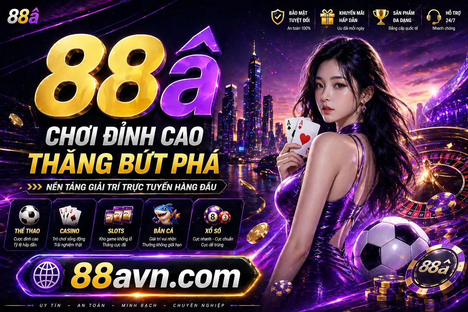 Sân vận động với trận đấu bóng đá đang diễn ra, ánh đèn rực rỡ và không khí sôi động, thể hiện cá cược thể thao vk88 chính thức