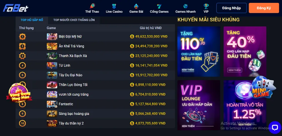 Giao diện game Bắn cá vk88 chính thức